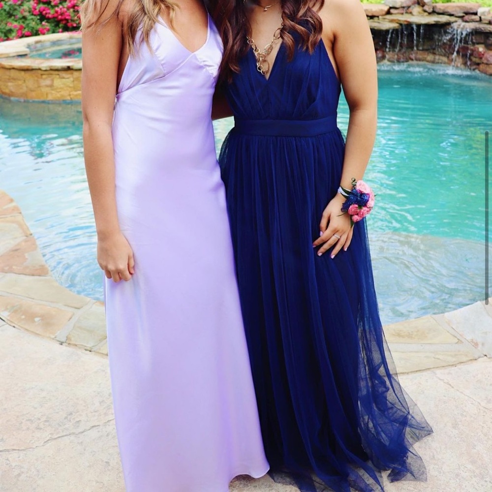 Urban Outfitters long light purple satin dress worn once